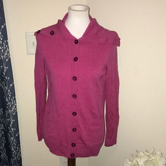 Talbots Merino Wool Button Front Cardigan Sweater - Picture 1 of 8